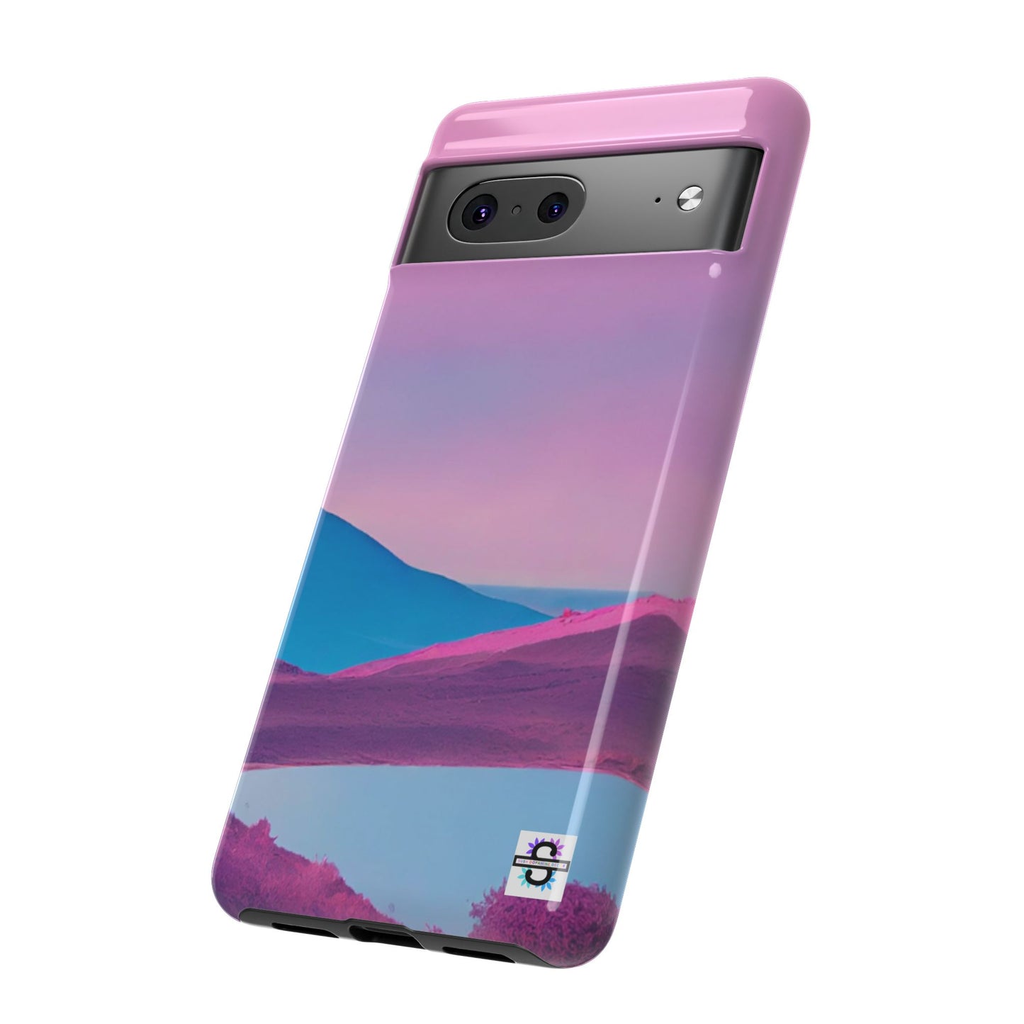 Pink Blue landscape design Phone cover | Mobile case