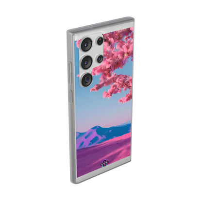 Flexi Pink landscape cherry blossom Phone case | Mobile cover