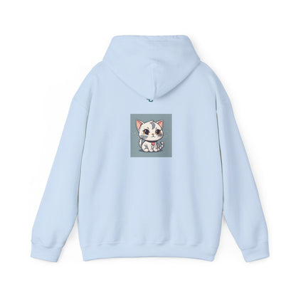 Unisex Heavy Blend™ Hooded Sweatshirt – Cute Cat Hoodie | Unstoppable | Powerful Subliminal | Cat Energy | Success Subliminal