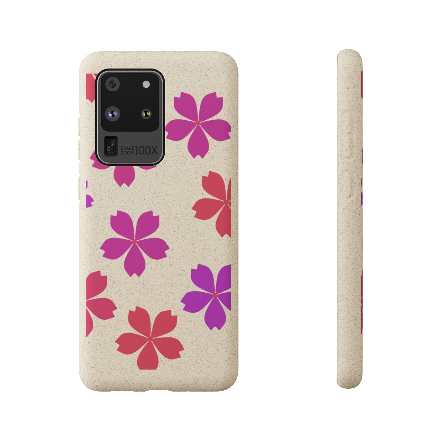 Eco friendly Red floral Phone case