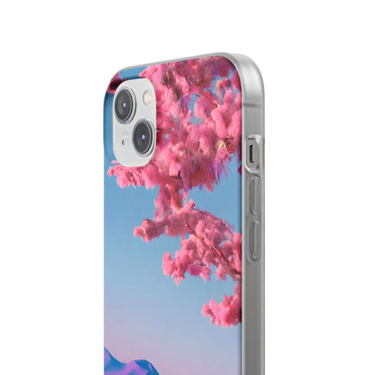 Flexi Pink landscape cherry blossom Phone case | Mobile cover