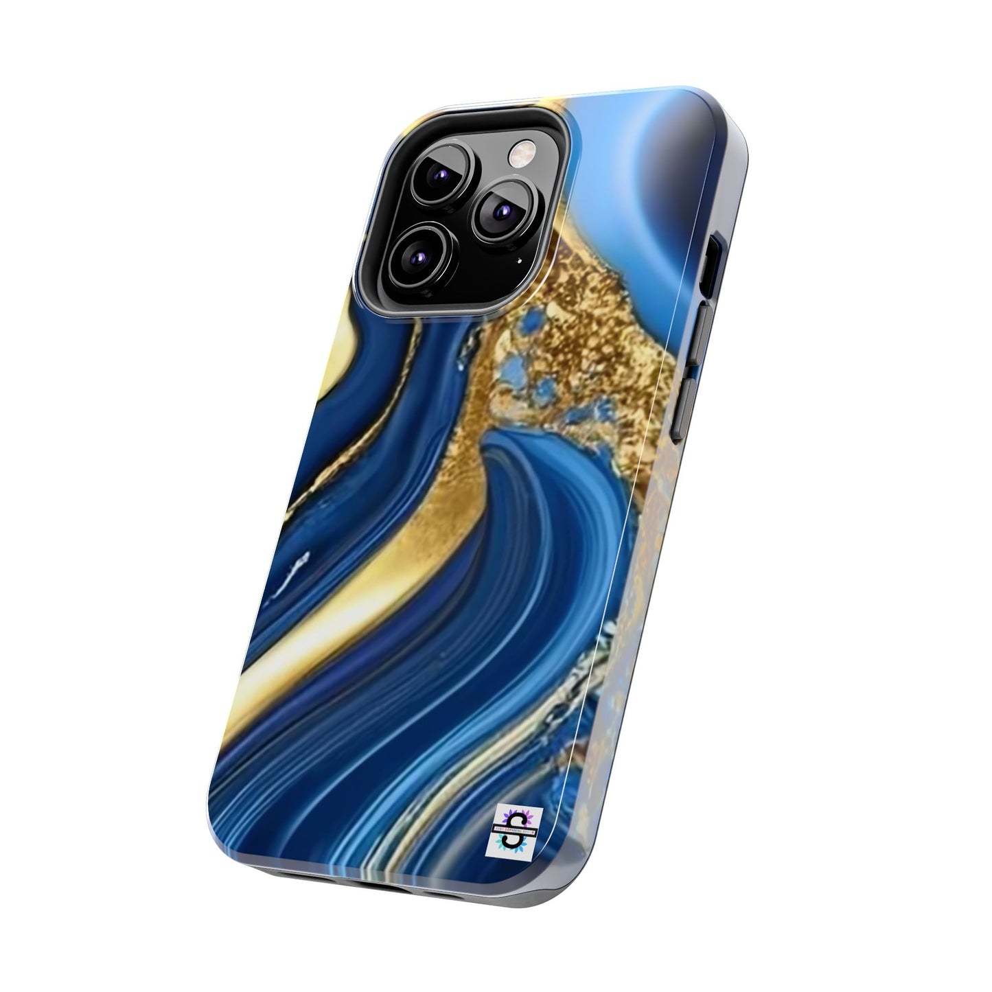 Royal Blue Gold Marble Phone Case | Mobile cover