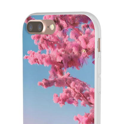 Flexi Pink landscape cherry blossom Phone case | Mobile cover