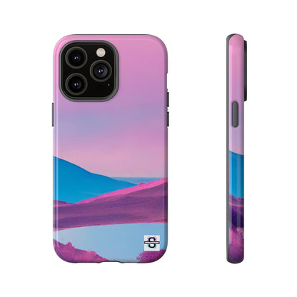Pink Blue landscape design Phone cover | Mobile case
