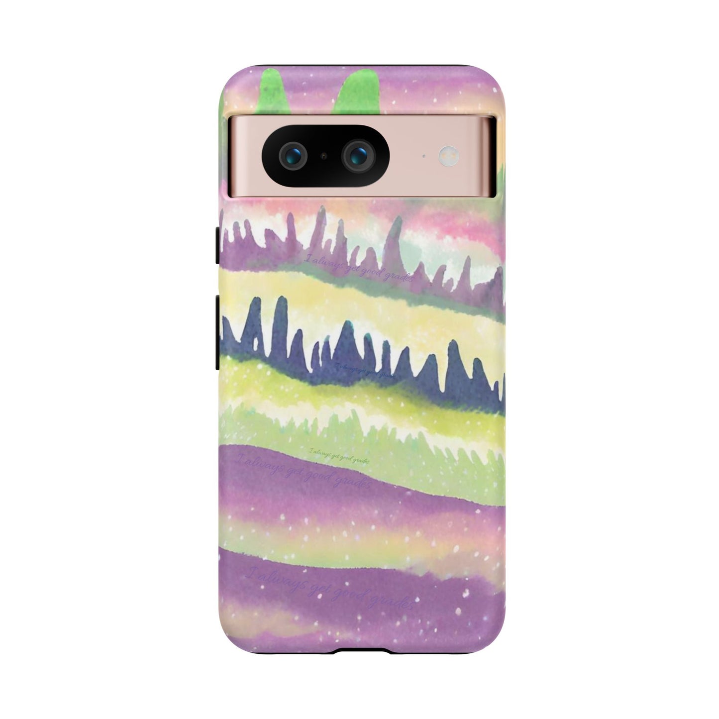Limited Edition | Subliminals for good grades | Beautiful Abstract Landscape Phone Case – Nature Design Mobile Cover with Dual Protection