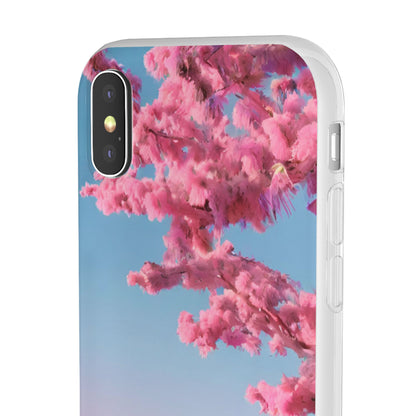 Flexi Pink landscape cherry blossom Phone case | Mobile cover