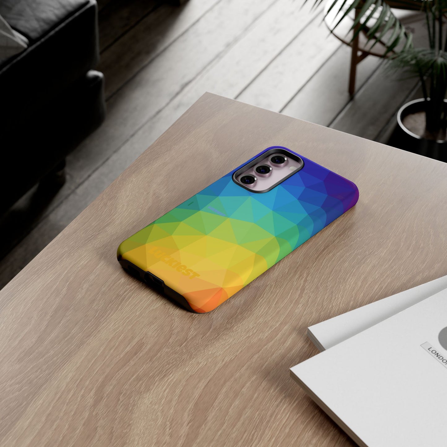 Chromatic Geometric Phone Cover | Mobile Cover  | Luckiest person alive subliminal