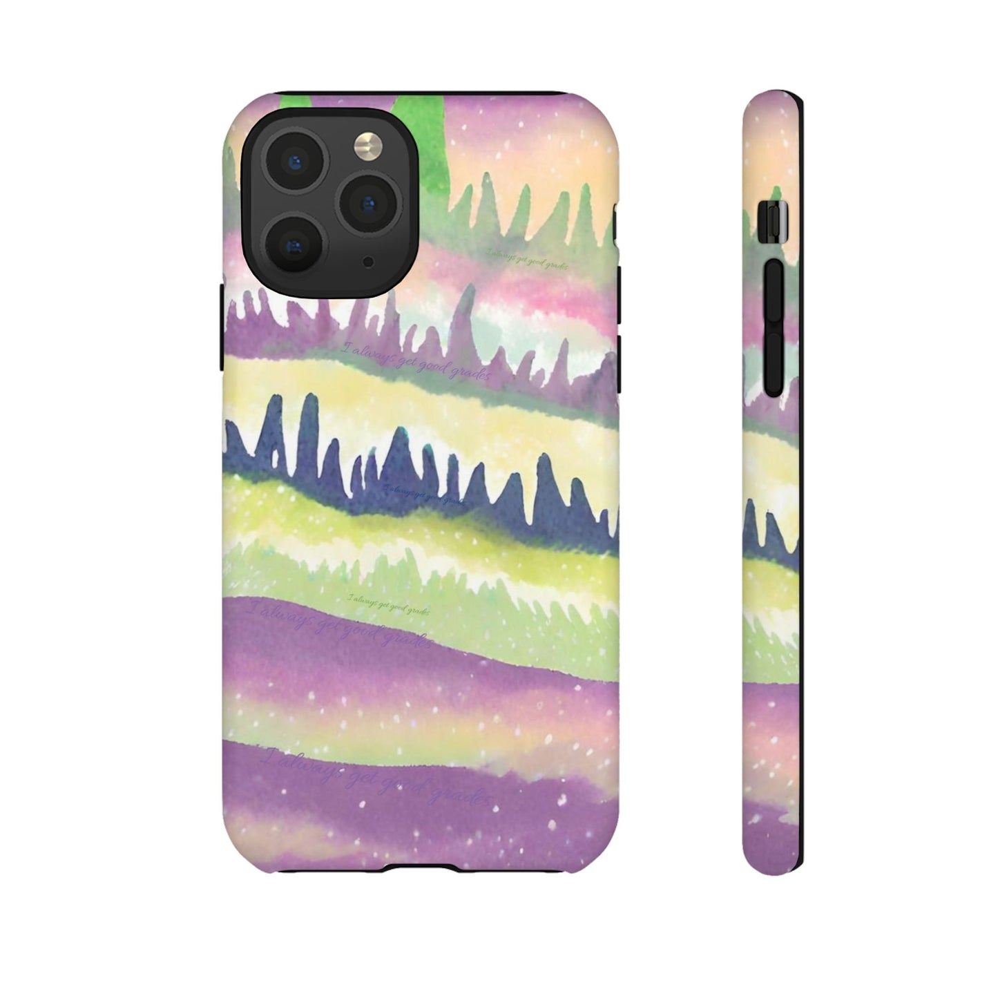 Limited Edition | Subliminals for good grades | Beautiful Abstract Landscape Phone Case – Nature Design Mobile Cover with Dual Protection