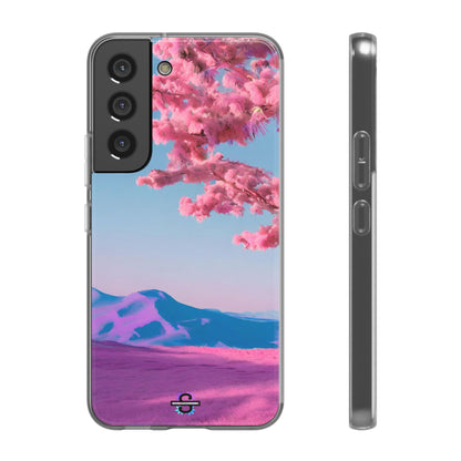 Flexi Pink landscape cherry blossom Phone case | Mobile cover
