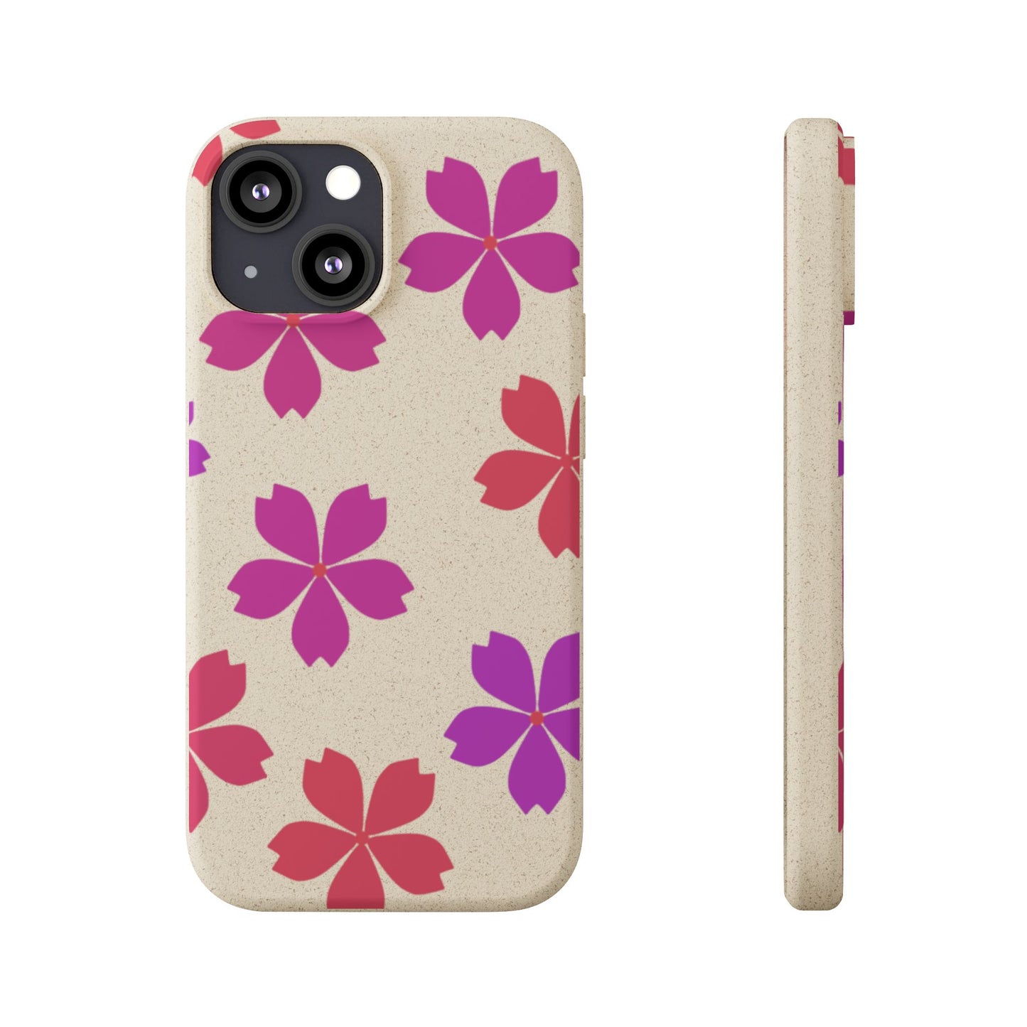 Eco friendly Red floral Phone case