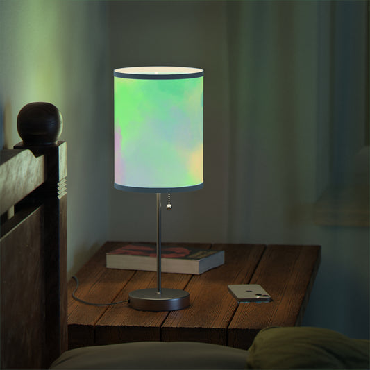 Green Blue Colorful Lamp on a Stand, US|CA plug, Home decor, Unique Light, Colorful Table Lamp, Aesthetic Decor