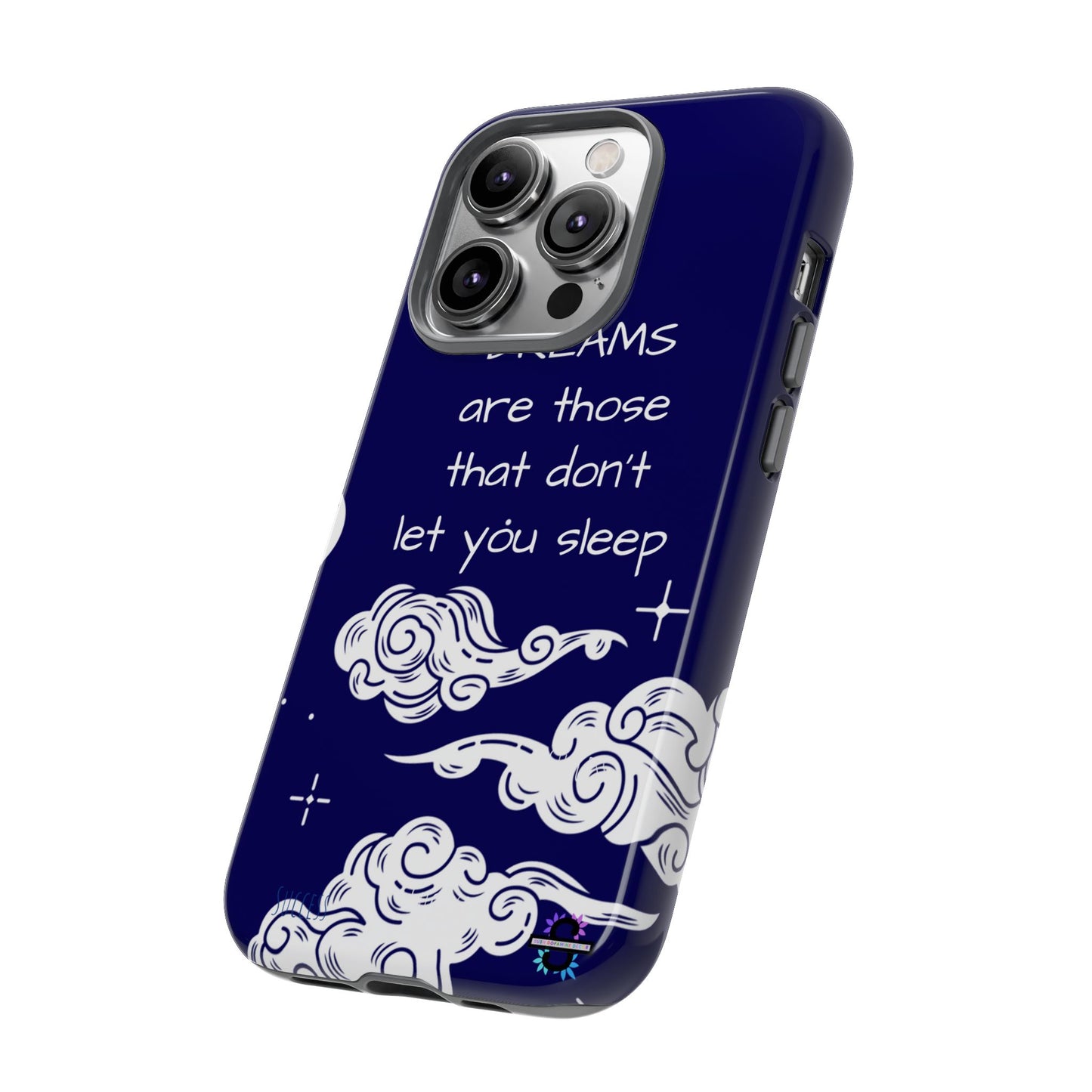 Limited Edition | Royal Blue Phone Case with Motivational Quote – Cloud Design Slim Protective Cover with Dual Layer Protection | Success Subliminals | Motivational Quote