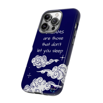 Limited Edition | Royal Blue Phone Case with Motivational Quote – Cloud Design Slim Protective Cover with Dual Layer Protection | Success Subliminals | Motivational Quote