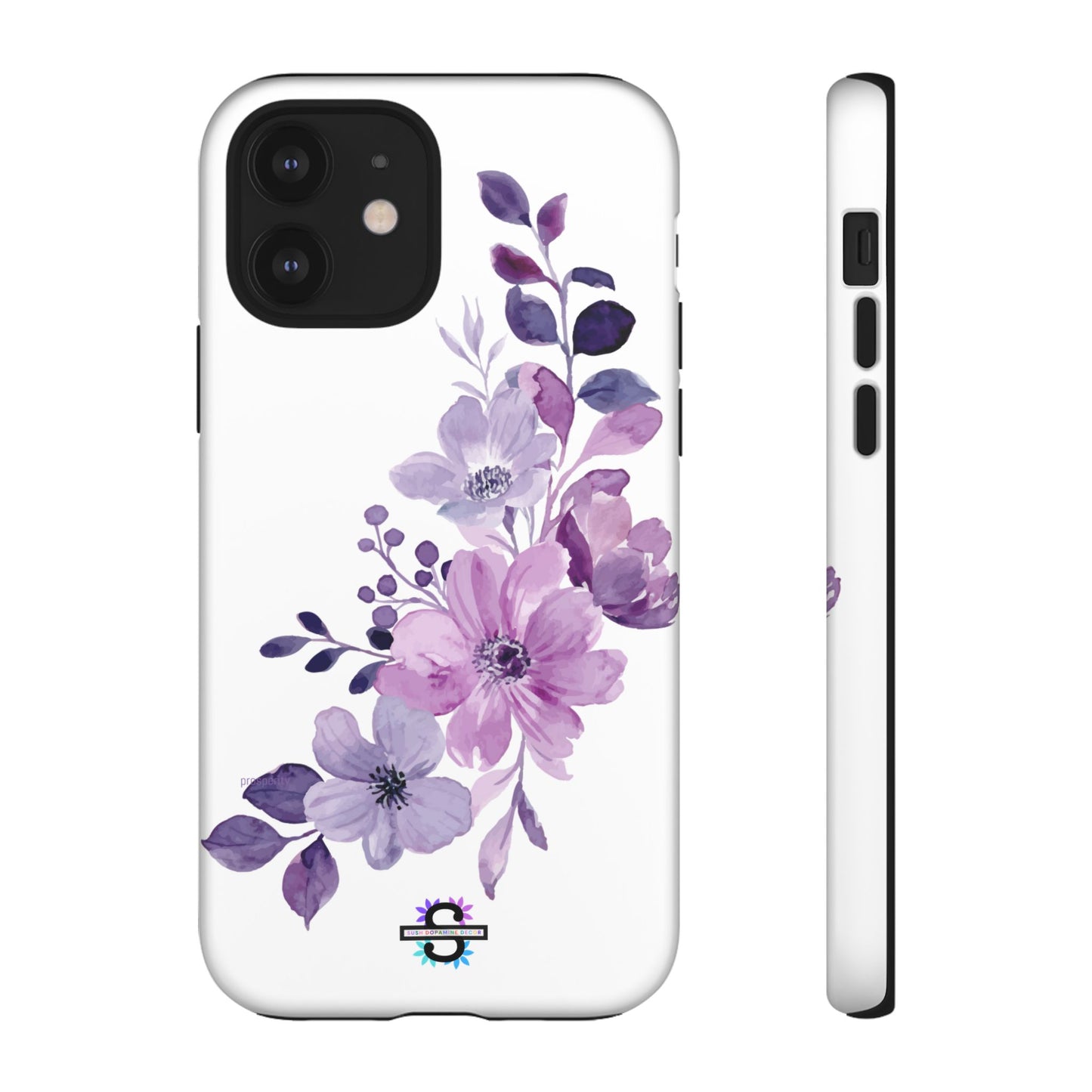 Limited Edition Floral Purple Phone Case | Prosperity Subliminals | Protective Hard Cover | Exclusive Collector's item