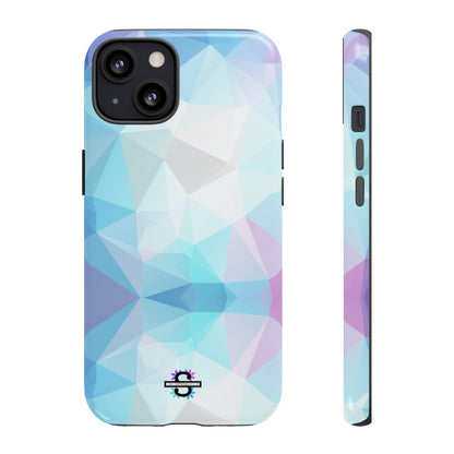 Geometric Blue Phone Cover