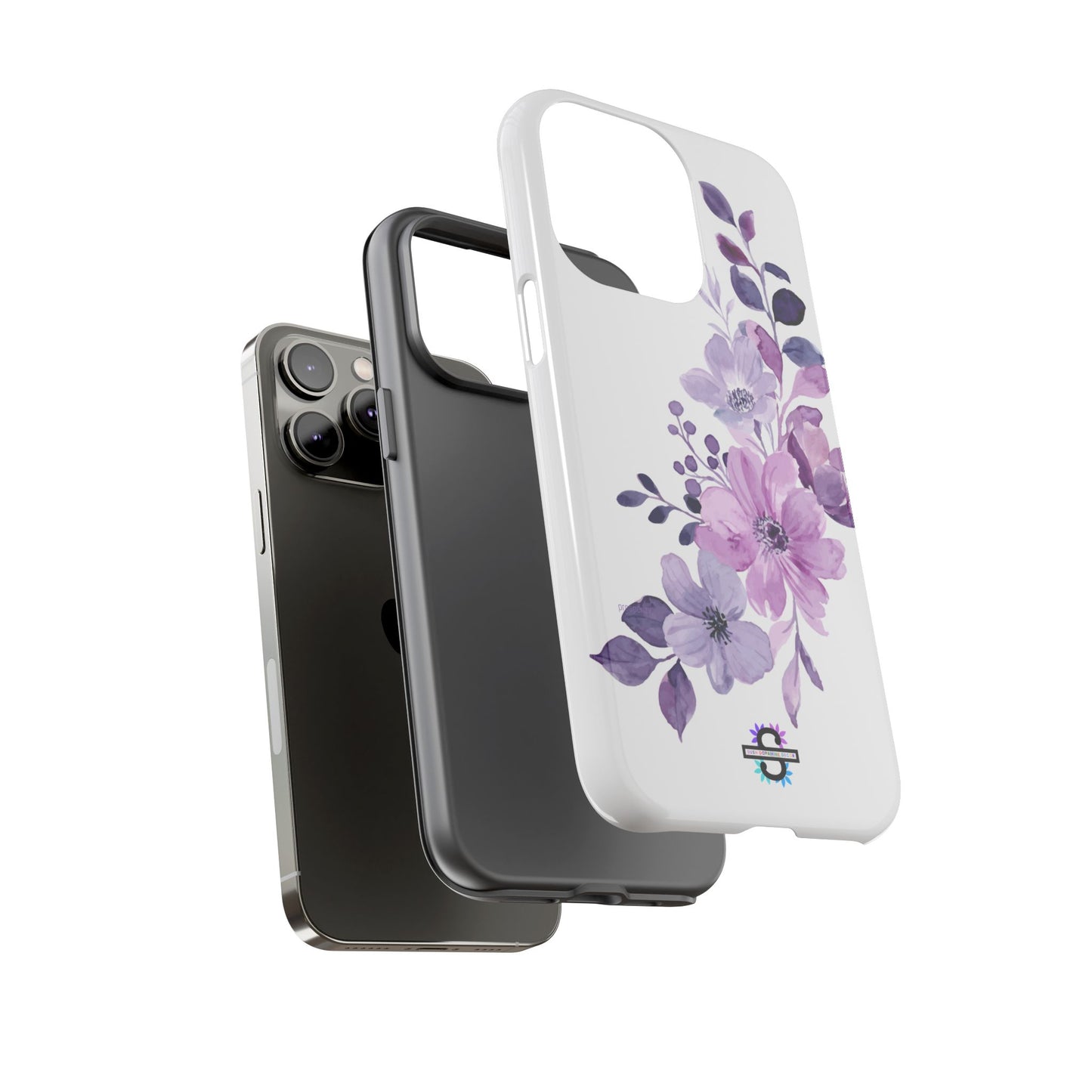 Limited Edition Floral Purple Phone Case | Prosperity Subliminals | Protective Hard Cover | Exclusive Collector's item