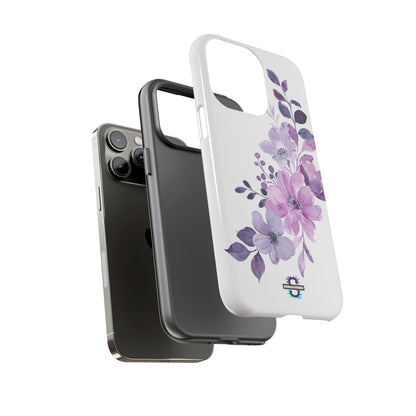 Limited Edition Floral Purple Phone Case | Prosperity Subliminals | Protective Hard Cover | Exclusive Collector's item
