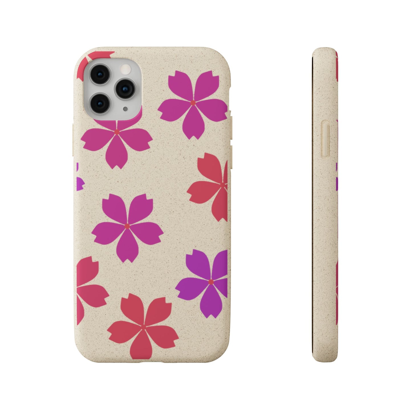 Eco friendly Red floral Phone case