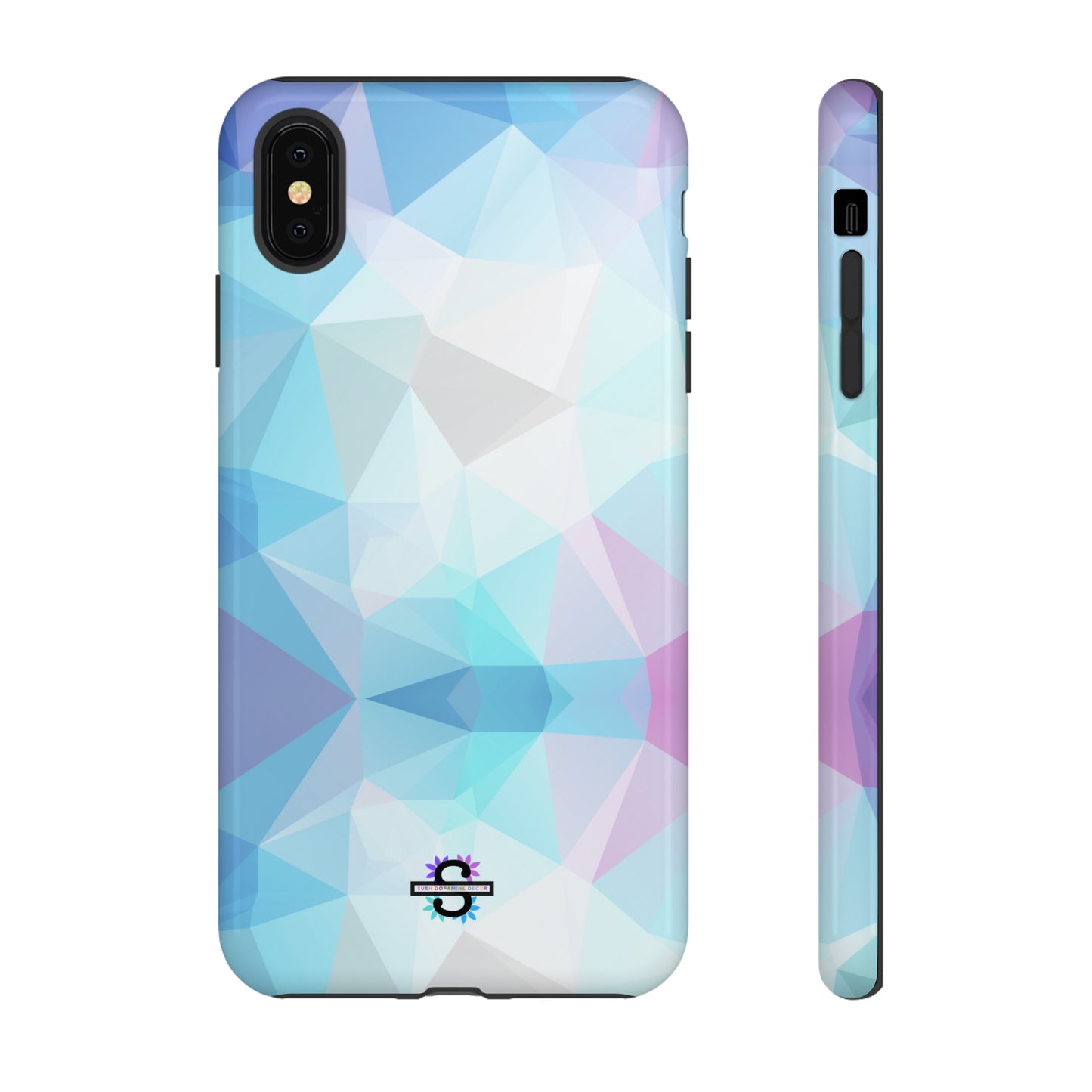 Geometric Blue Phone Cover