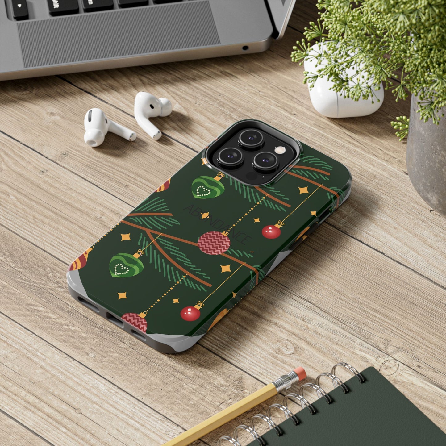 Cute Christmas print Mobile cover | Subliminal messaging to attract abundance| Manifest Abundance