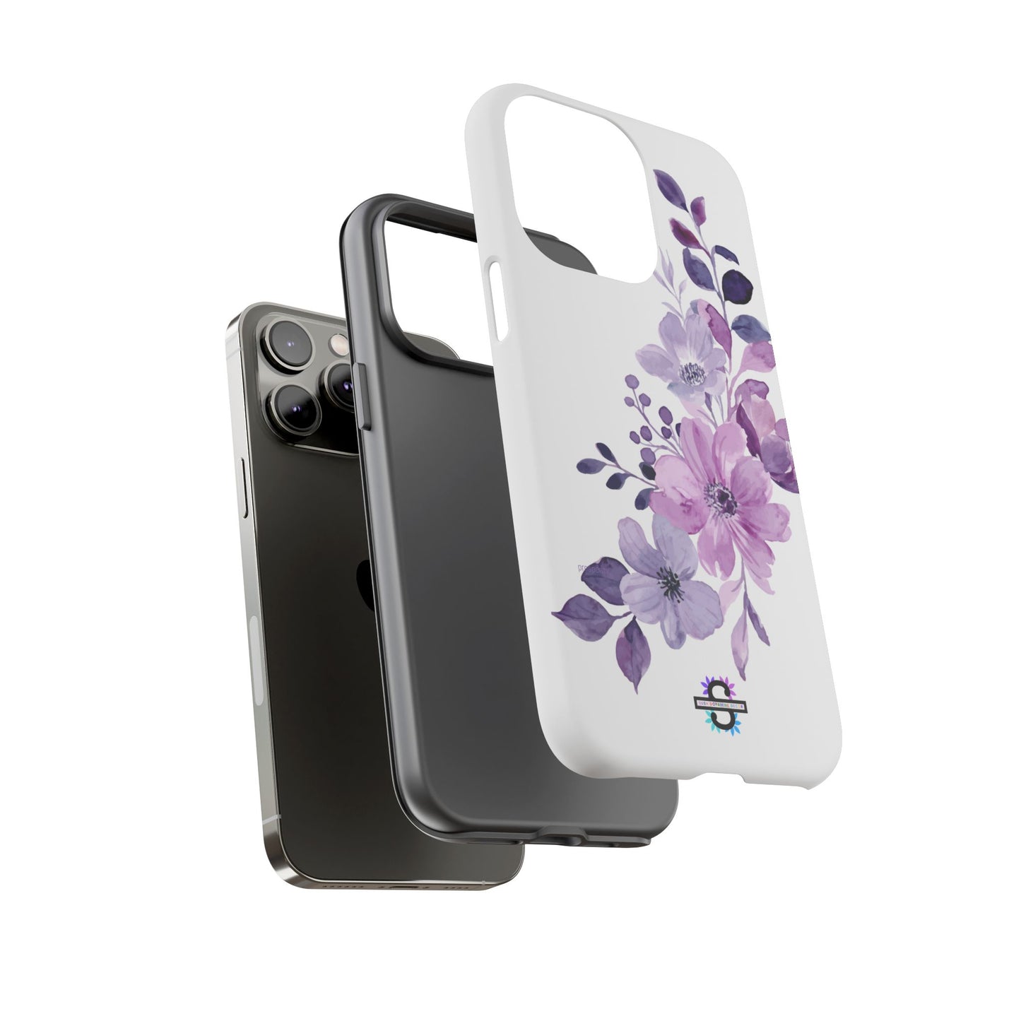 Limited Edition Floral Purple Phone Case | Prosperity Subliminals | Protective Hard Cover | Exclusive Collector's item