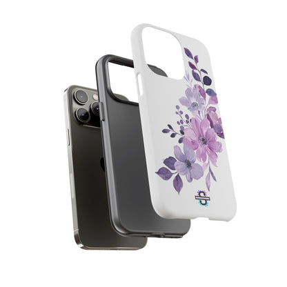 Limited Edition Floral Purple Phone Case | Prosperity Subliminals | Protective Hard Cover | Exclusive Collector's item