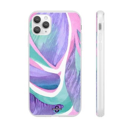 Subliminals for Prosperity | Purple Blue Green Pattern Phone cover | World's first Subliminals Brand | Sush Dopamine Decor
