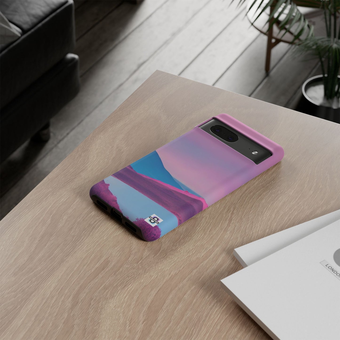 Pink Blue landscape design Phone cover | Mobile case