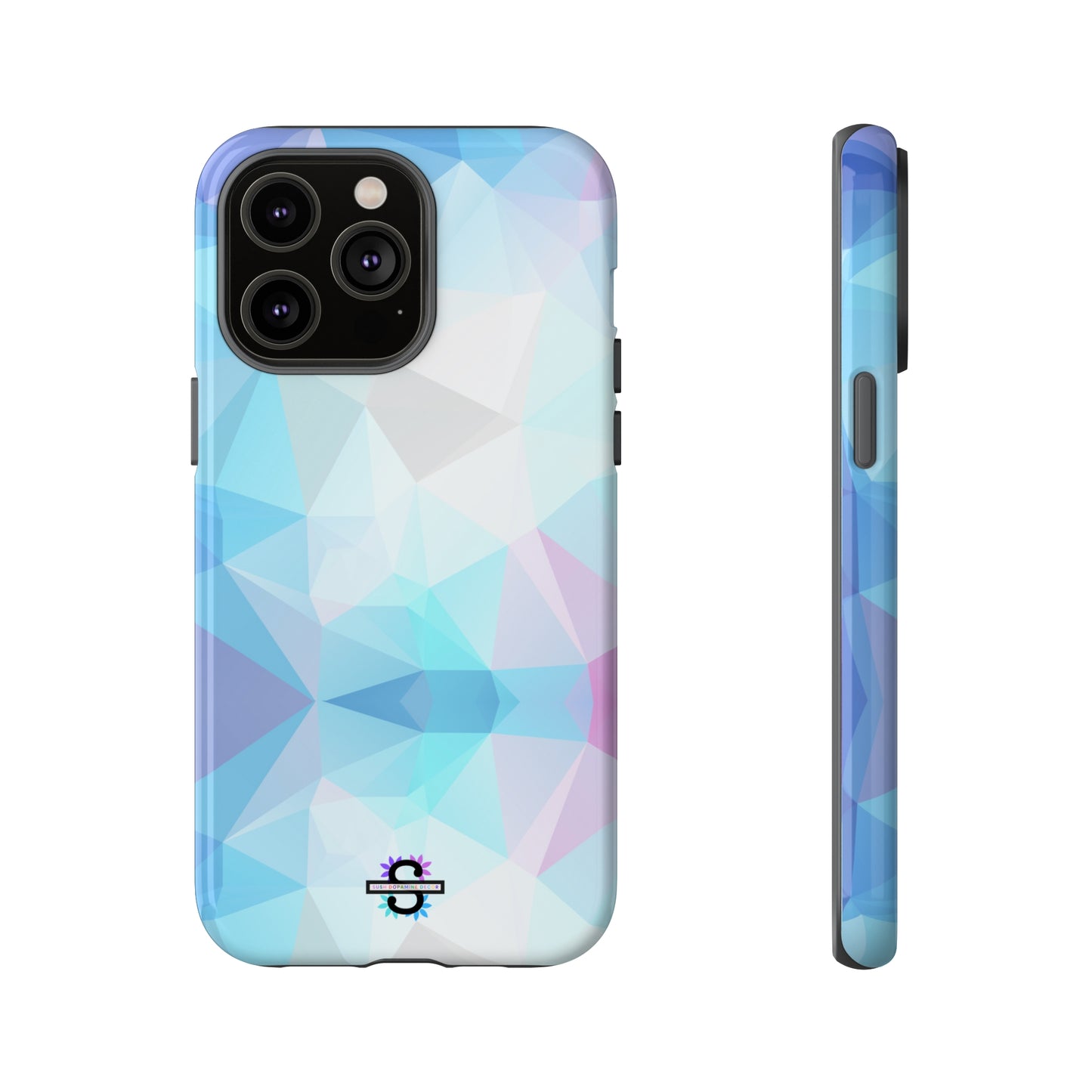 Geometric Blue Phone Cover