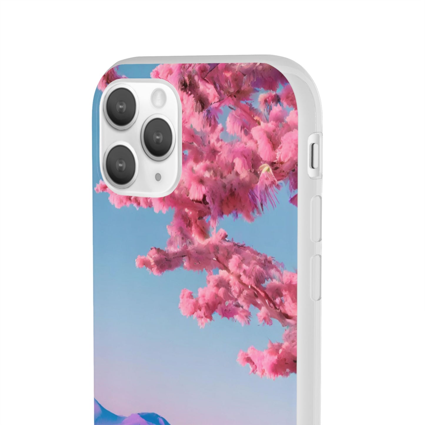 Flexi Pink landscape cherry blossom Phone case | Mobile cover