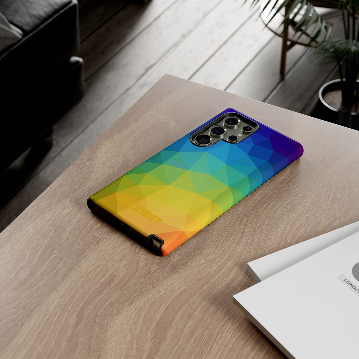 Chromatic Geometric Phone Cover | Mobile Cover  | Luckiest person alive subliminal