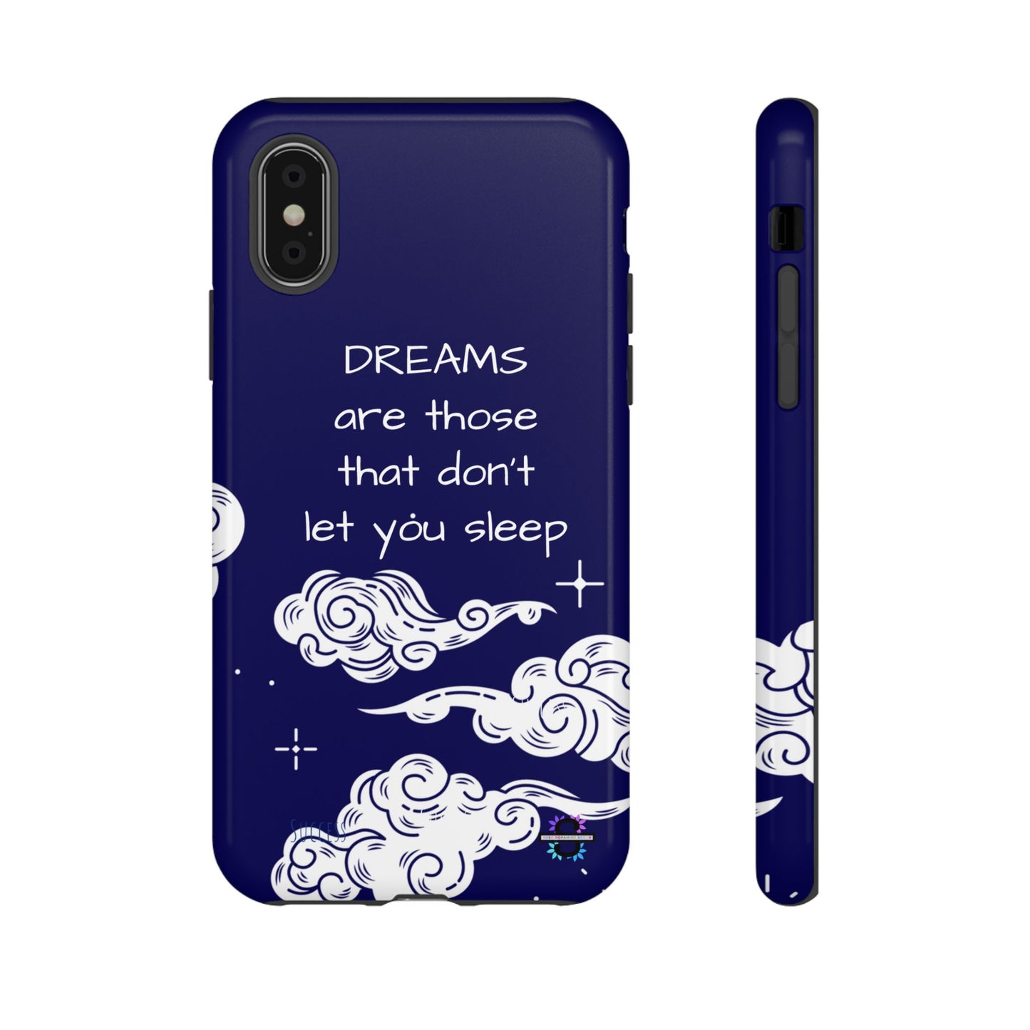 Limited Edition | Royal Blue Phone Case with Motivational Quote – Cloud Design Slim Protective Cover with Dual Layer Protection | Success Subliminals | Motivational Quote