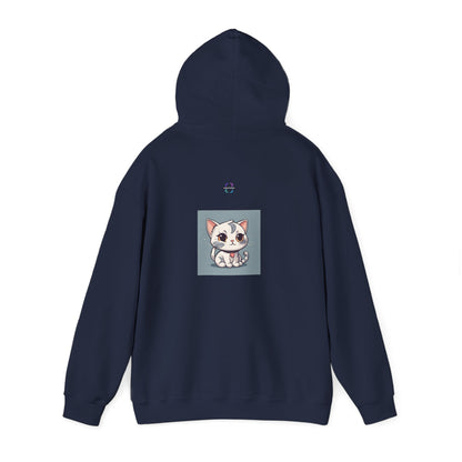 Unisex Heavy Blend™ Hooded Sweatshirt – Cute Cat Hoodie | Unstoppable | Powerful Subliminal | Cat Energy | Success Subliminal