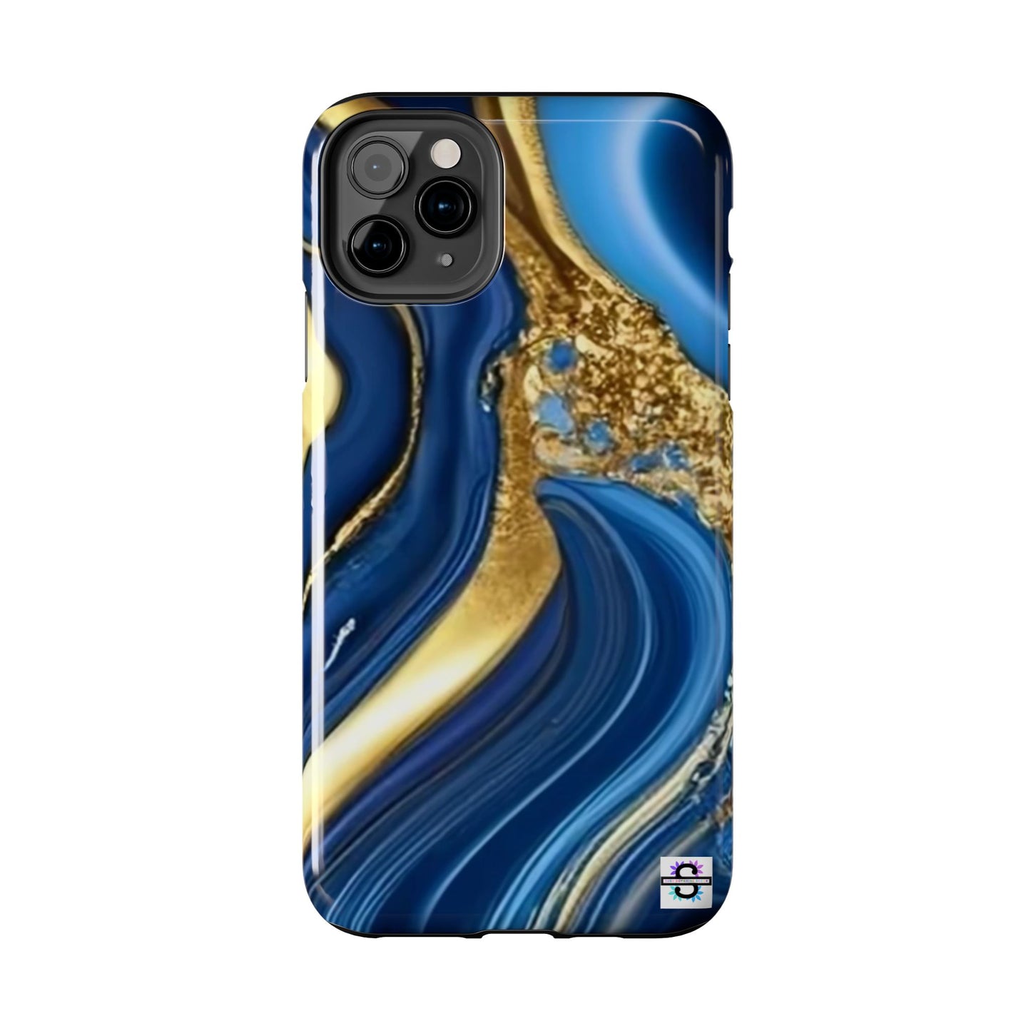 Royal Blue Gold Marble Phone Case | Mobile cover
