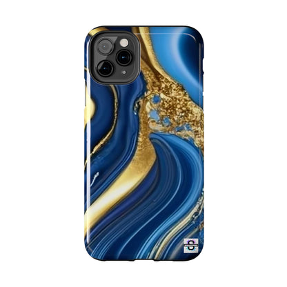 Royal Blue Gold Marble Phone Case | Mobile cover