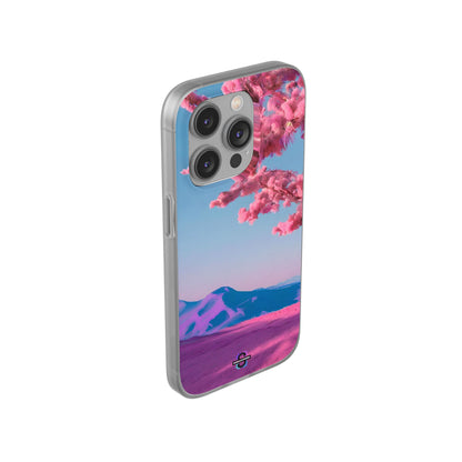 Flexi Pink landscape cherry blossom Phone case | Mobile cover