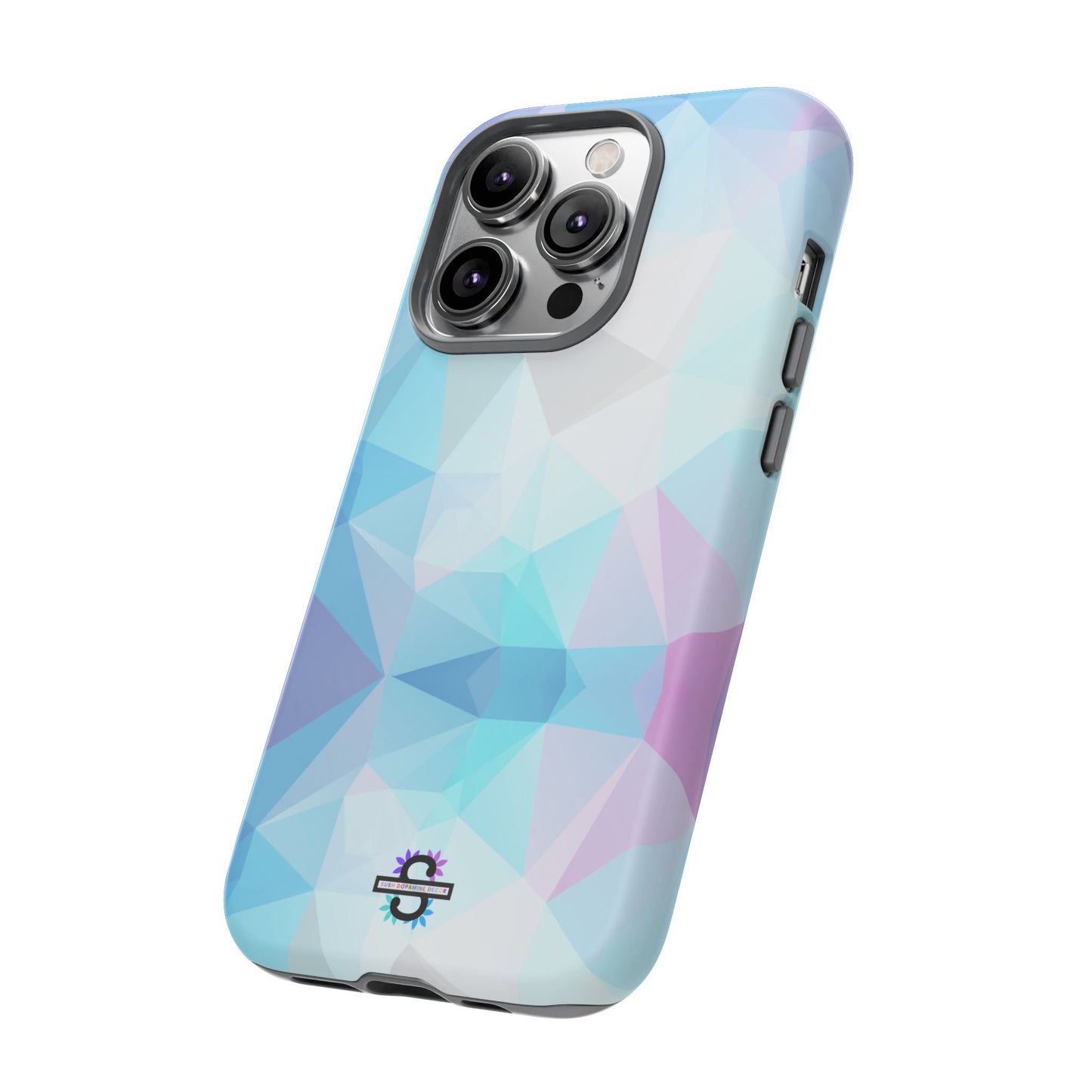 Geometric Blue Phone Cover