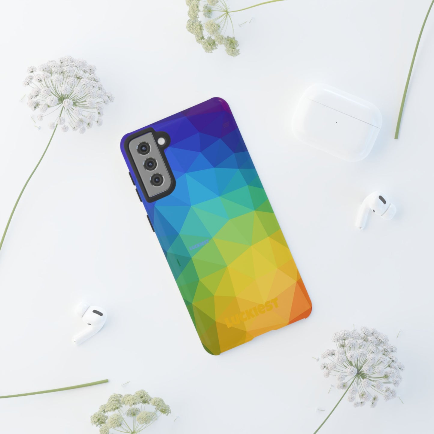 Chromatic Geometric Phone Cover | Mobile Cover  | Luckiest person alive subliminal
