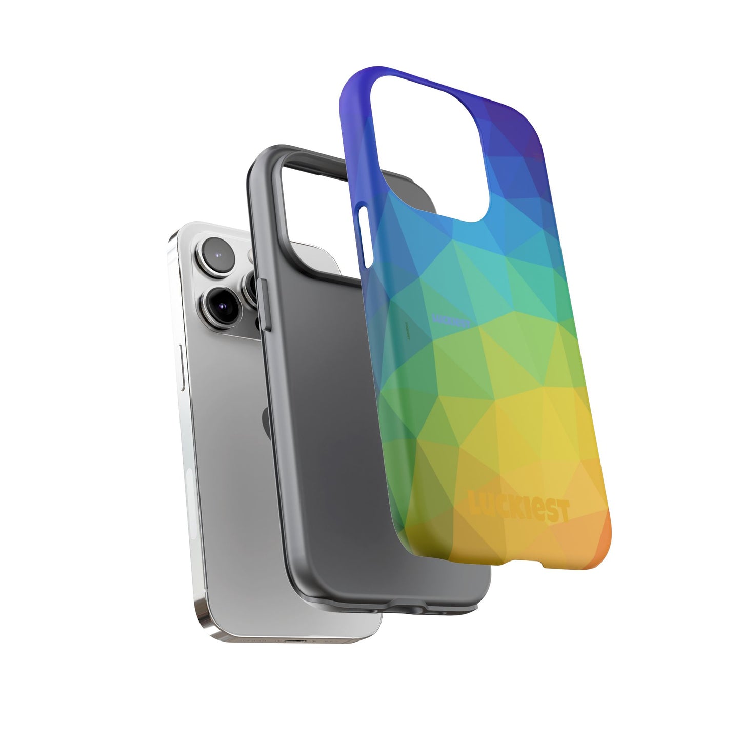 Chromatic Geometric Phone Cover | Mobile Cover  | Luckiest person alive subliminal