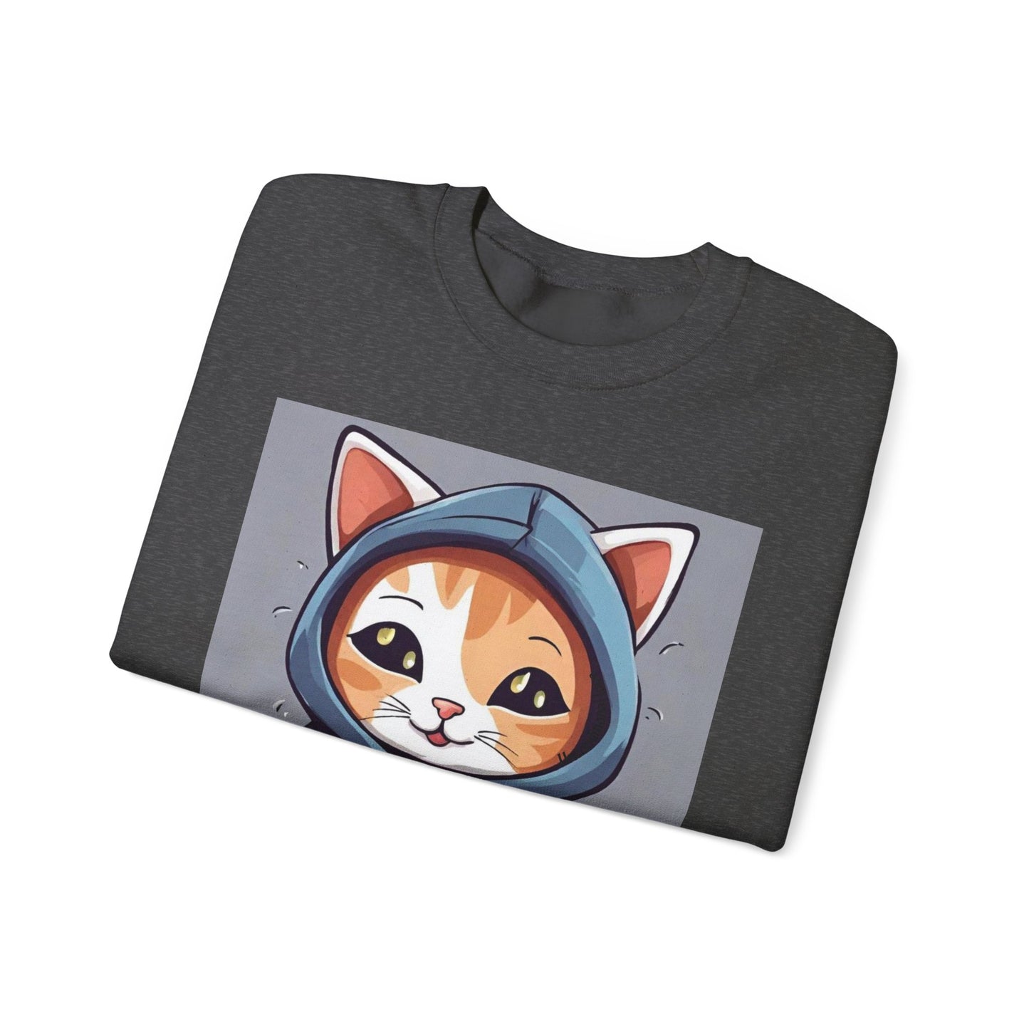 🐾 Cute Cat Hoodie Crewneck Sweatshirt | Unconditional Love Subliminals | Manifestation Apparel