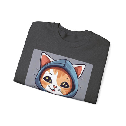 🐾 Cute Cat Hoodie Crewneck Sweatshirt | Unconditional Love Subliminals | Manifestation Apparel