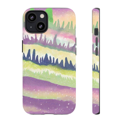 Limited Edition | Subliminals for good grades | Beautiful Abstract Landscape Phone Case – Nature Design Mobile Cover with Dual Protection