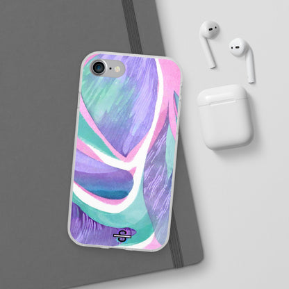 Subliminals for Prosperity | Purple Blue Green Pattern Phone cover | World's first Subliminals Brand | Sush Dopamine Decor