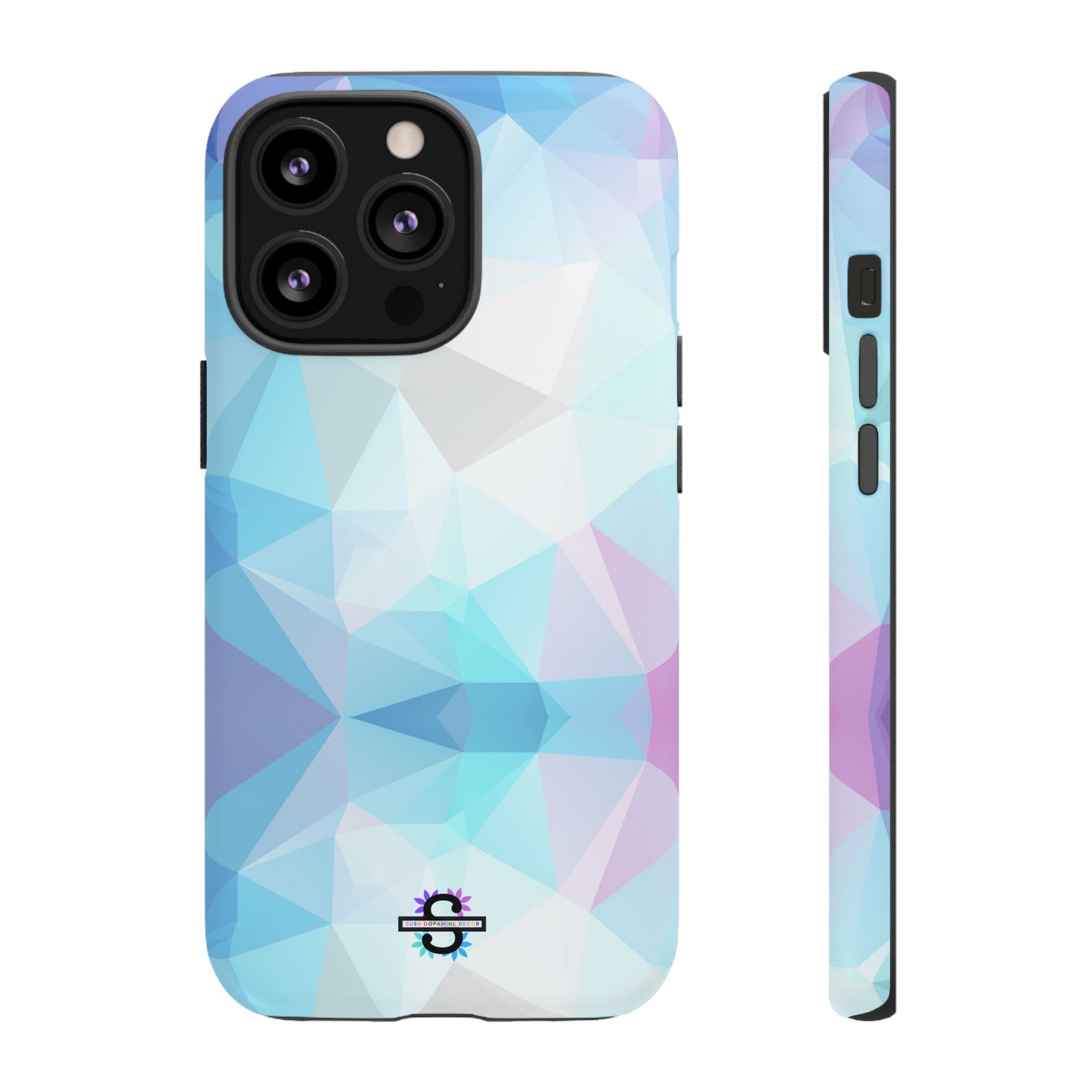 Geometric Blue Phone Cover