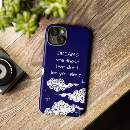 Limited Edition | Royal Blue Phone Case with Motivational Quote – Cloud Design Slim Protective Cover with Dual Layer Protection | Success Subliminals | Motivational Quote