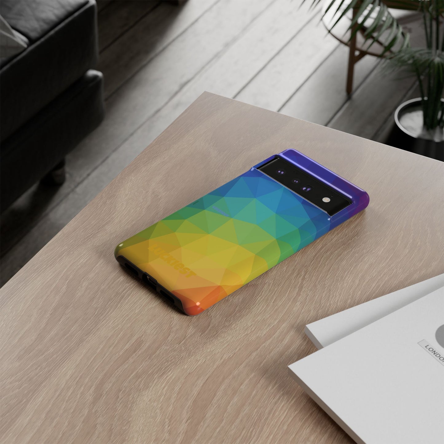 Chromatic Geometric Phone Cover | Mobile Cover  | Luckiest person alive subliminal
