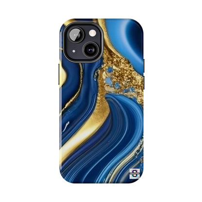 Royal Blue Gold Marble Phone Case | Mobile cover