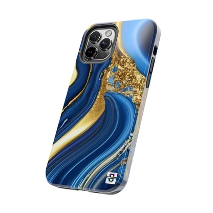 Royal Blue Gold Marble Phone Case | Mobile cover