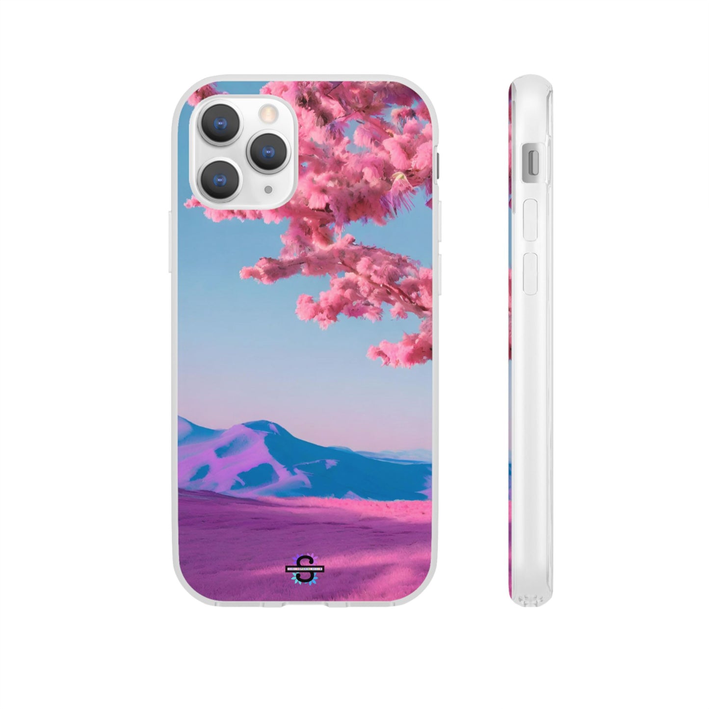 Flexi Pink landscape cherry blossom Phone case | Mobile cover