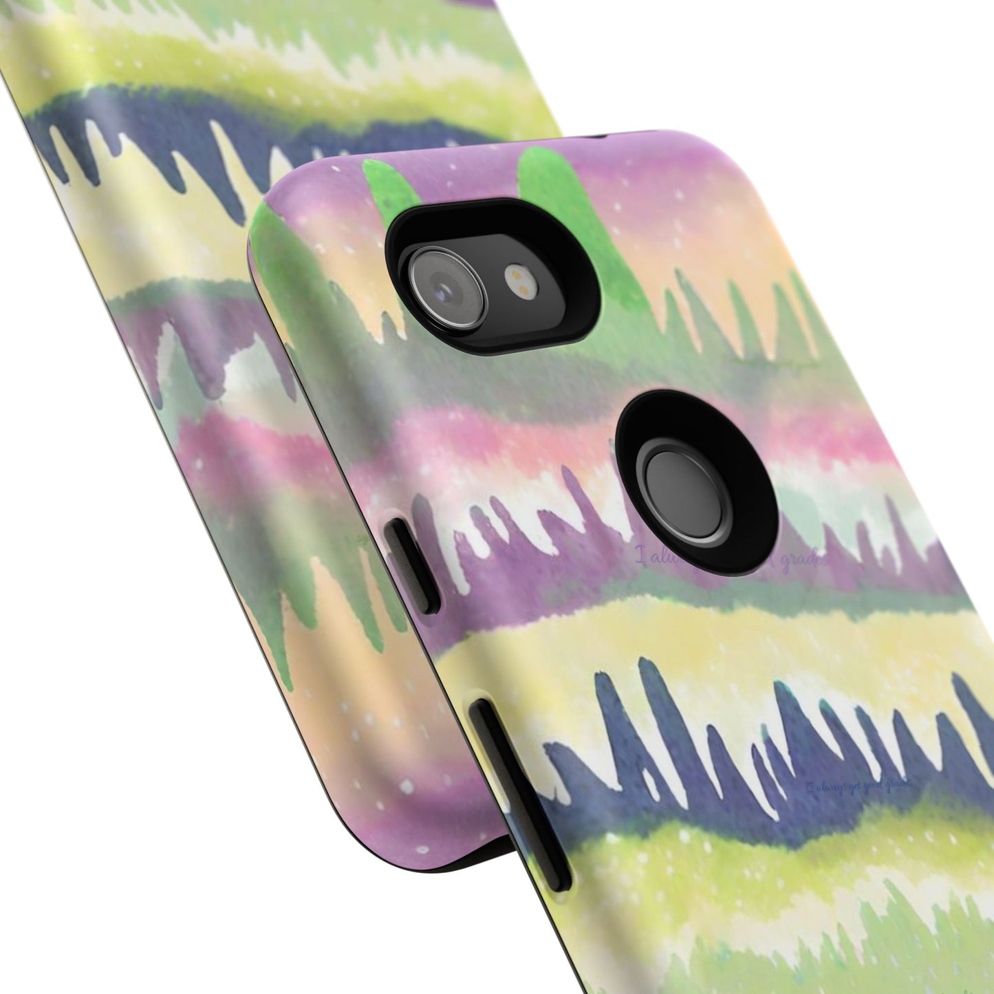 Limited Edition | Subliminals for good grades | Beautiful Abstract Landscape Phone Case – Nature Design Mobile Cover with Dual Protection